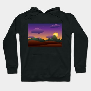 Abstract Romantic Night Sky Hoodie